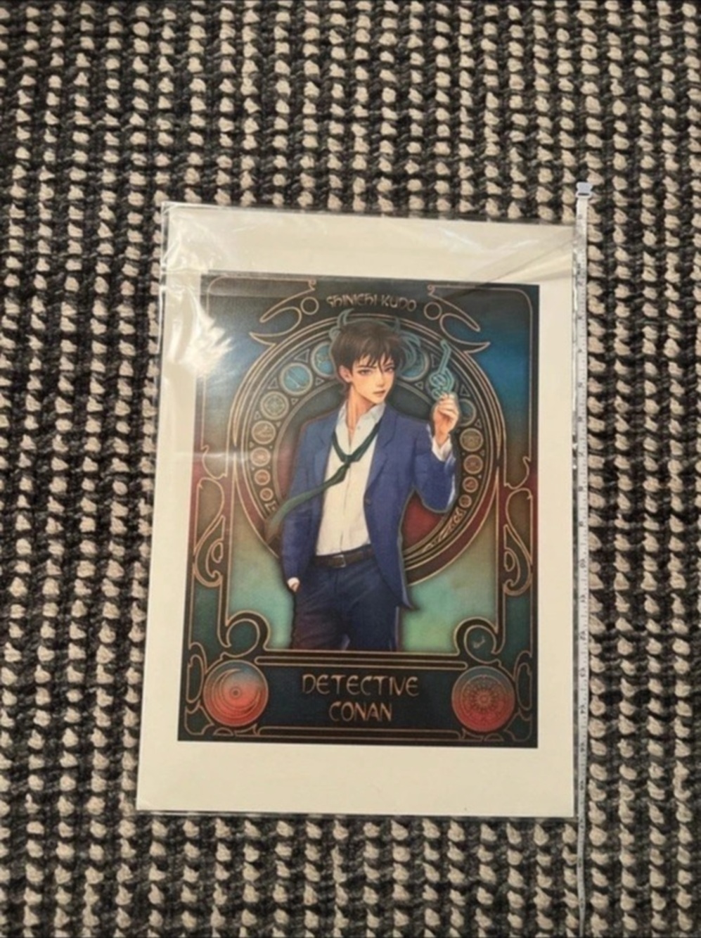 Detective Conan Anime Art Print Blue & Brown brand new and never used